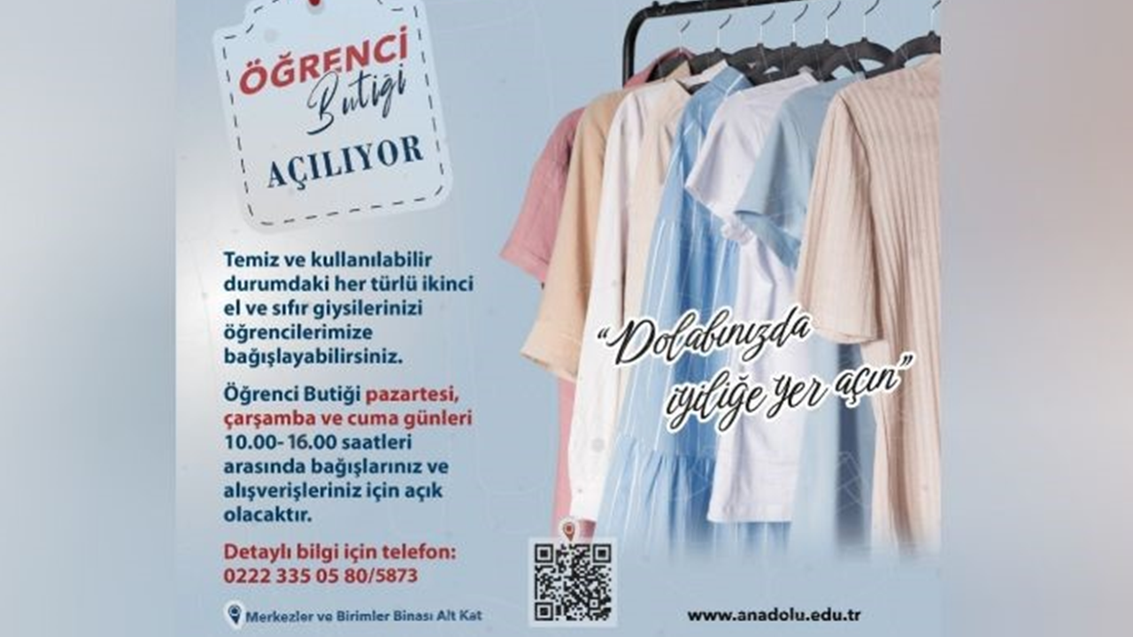 İhtiyaç sahibi öğrencilere özel 'butik'