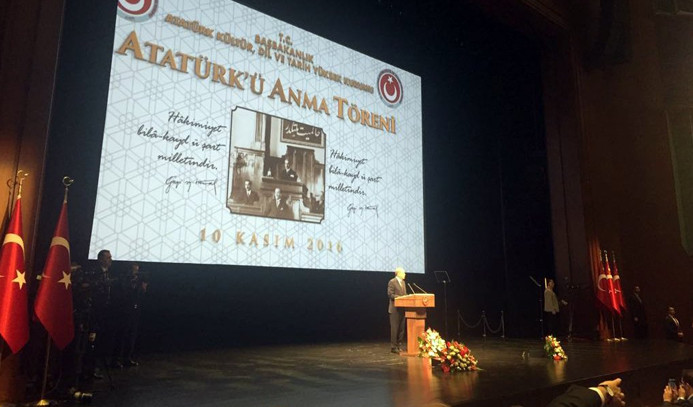 Beştepe'de Atatürk'ü anma töreni