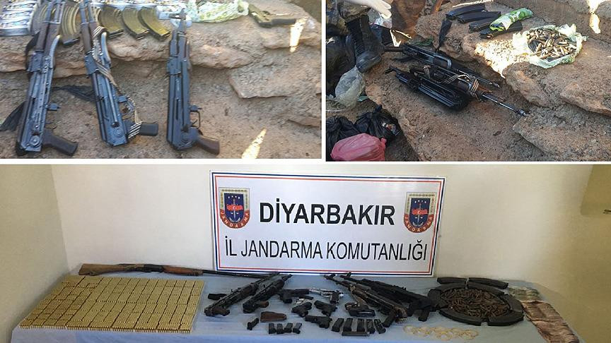 Diyarbakır'da silah ve mühimmat ele geçirildi