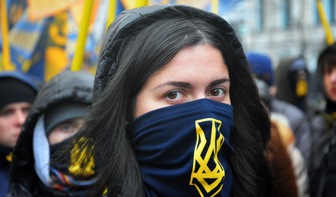 Kiev'de protesto