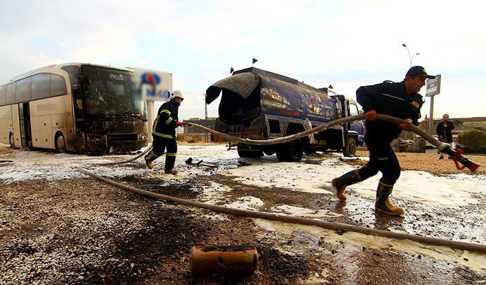 Gaziantep'te yakıt tankeri patladı