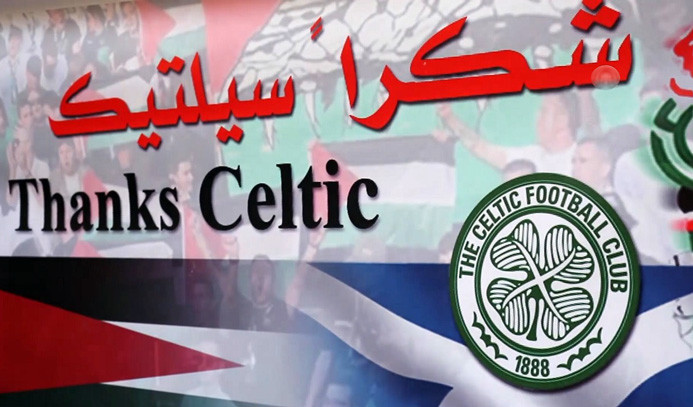 Filistinli çocuklardan Celtic'e destek
