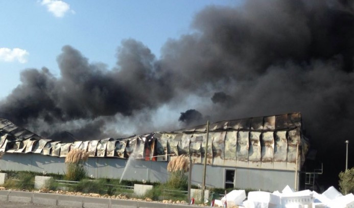 Muğla'da fabrika yangını