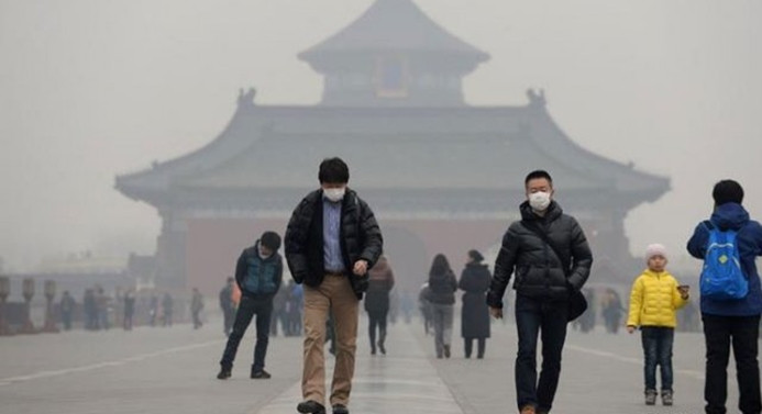 Çin'de hava kirliliği sarı alarm verdi