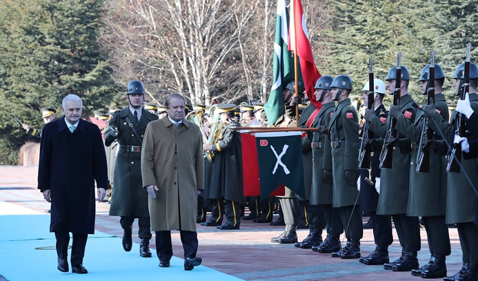 Pakistan Başbakanı Navaz Şerif Ankara'da