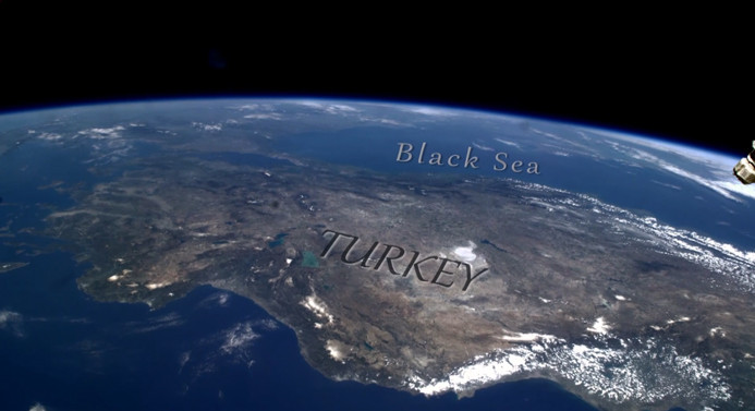 Uzaydan Türkiye görüntüsü