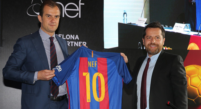 Nef Barcelona ile sponsorluk anlaşması imzaladı