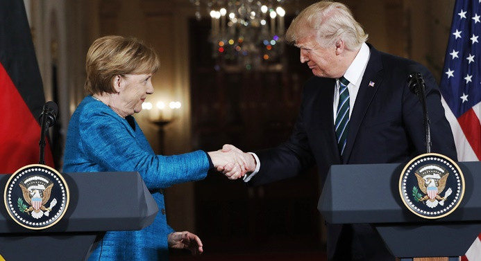 "Trump, Merkel'e saygı duyuyor"