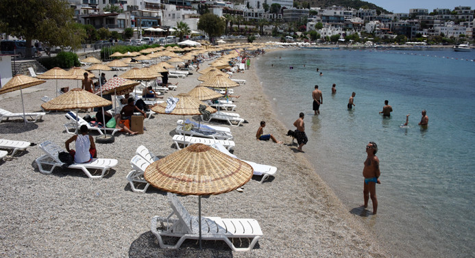 Çoğunluğu Alman 2 bin 109 turist Bodrum'da