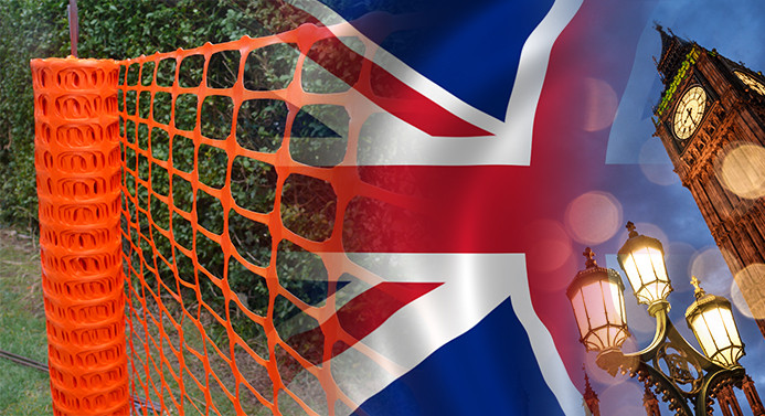 İngiliz müşteri toptan plastik bariyer ağ satın alacak