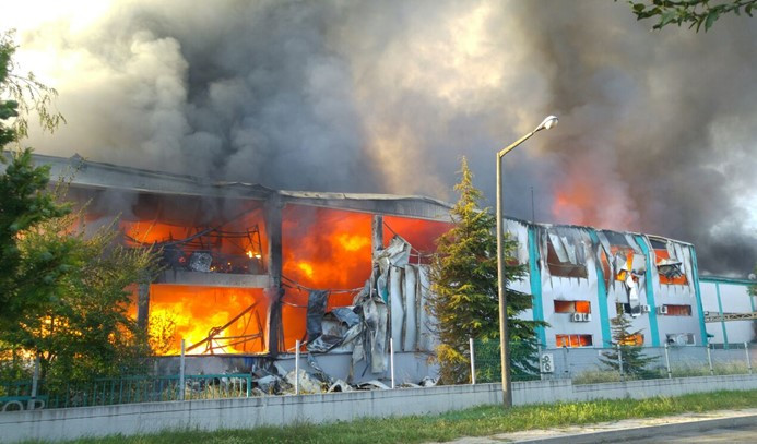 Çerkezköy OSB'de yangın