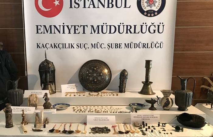İstanbul'da 242 parça tarihi eser ele geçirildi