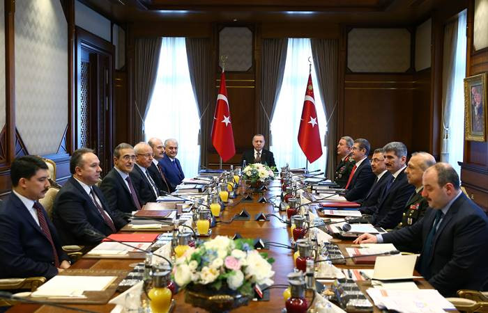 Erdoğan başkanlığında ilk "savunma" toplantısı