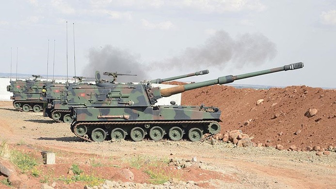 TSK, YPG'nin mevzilerini bombaladı