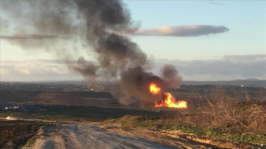 Silivri'de doğalgaz hattında patlama