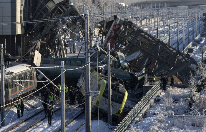 Ankara'da tren kazası