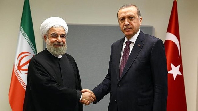 Erdoğan, Ruhani ile Suriye'yi konuştu