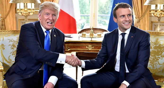 Trump, Macron ile telefonda görüştü