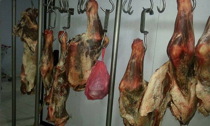 Kosova'da halka 12 yıllık donmuş etler satıldı