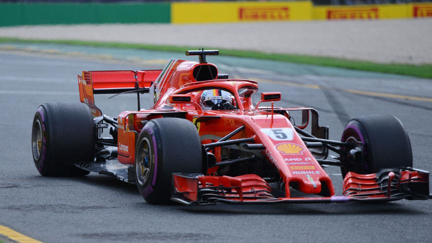 Bahreyn'de pole pozisyonu Vettel'in