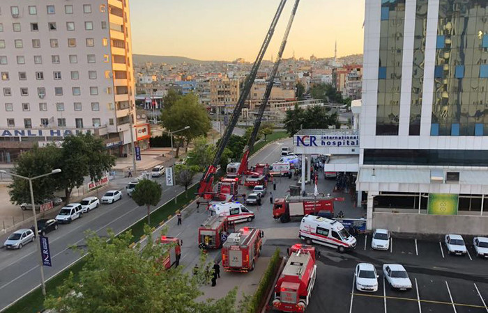Gaziantep'te özel hastanede yangın: 2 ölü