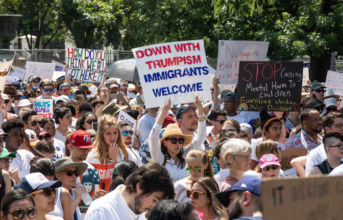 ABD'de Trump'ın göçmen politikası protesto edildi