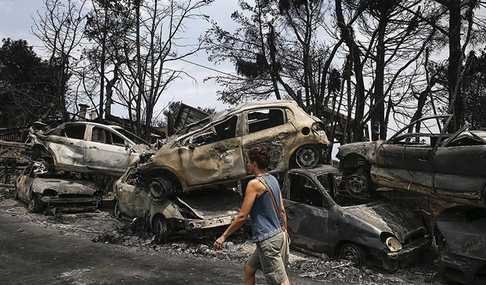 Yunanistan'daki yangın faciasının sebebi belli oldu