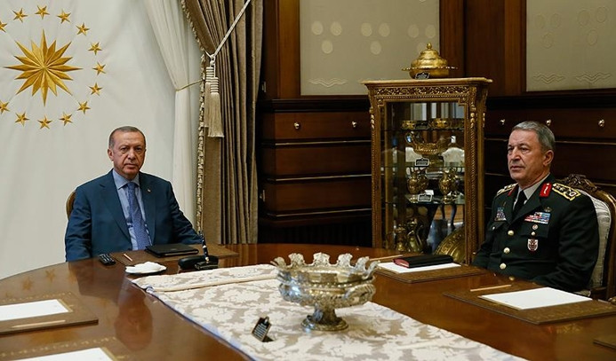 Cumhurbaşkanı Erdoğan, Akar ve Fidan'ı kabul etti