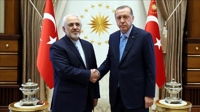 Erdoğan, İran Dışişleri Bakanı Zarif ile görüştü