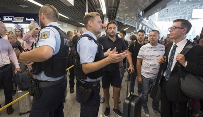 Frankfurt havalimanı tahliye edildi