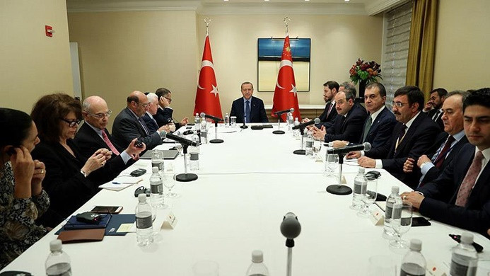 Erdoğan, Yahudi kuruluşlarının temsilcileriyle görüştü