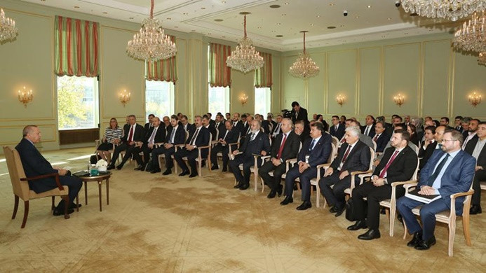 Erdoğan, Berlin’de Türk STK temsilcileriyle görüştü