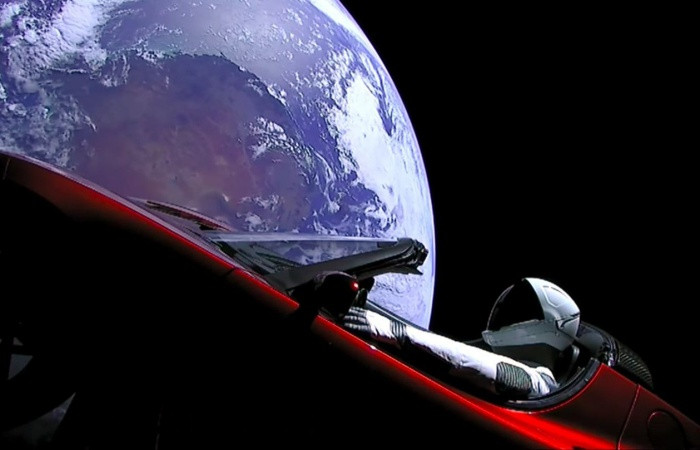 SpaceX'in Starman'i nerede?