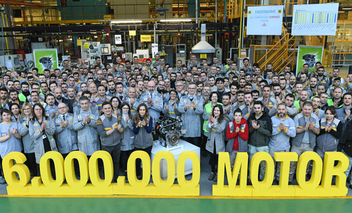 Oyak Renault, motor üretiminde 6 milyona ulaştı