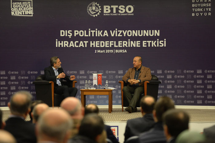 Bursa iş dünyası Dışişleri Bakanı Mevlüt Çavuşoğlu ile buluştu
